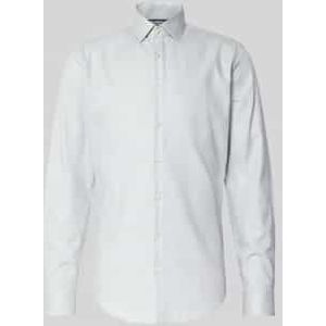 Slim fit zakelijk overhemd met kentkraag