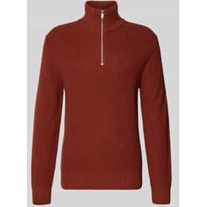 Gebreide pullover met schipperskraag