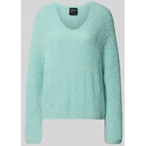 Gebreide pullover met V-hals