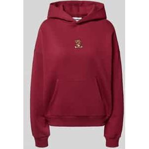 Oversized hoodie met motiefstitching