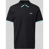 Regular fit poloshirt met labelprint, model 'Paddy Lux Heritage'