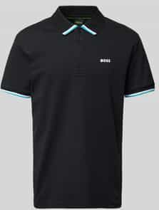 Regular fit poloshirt met labelprint, model 'Paddy Lux Heritage'