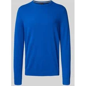 Regular fit kasjmier pullover met ronde hals