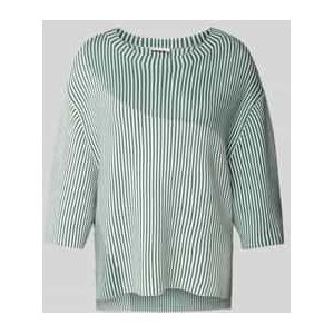 Oversized gebreide pullover met 1/2-mouwen