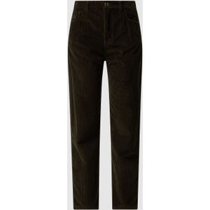 Mom fit corduroy broek van katoen