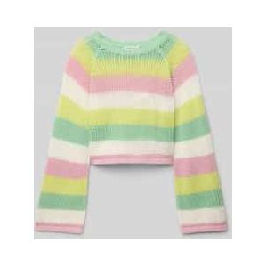 Korte gebreide pullover van puur katoen