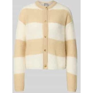 Regular fit gebreid jack met wol, model 'MALOU'