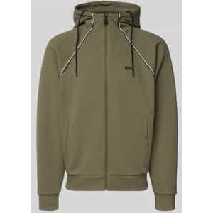 Regular fit sweatjack van katoenmix