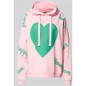Hoodie met oversized schouders