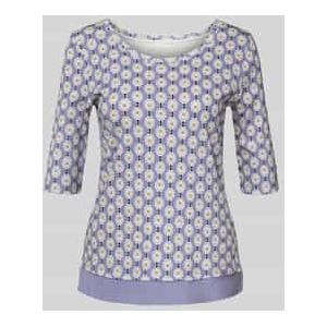 Marc Cain - T-shirt - Regular Fit - Geribde Ronde Hals - 1/2-Mouwen