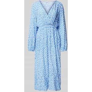 Midi-jurk in wikkellook