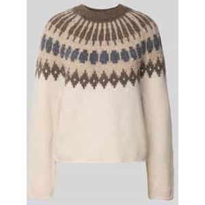 Regular fit gebreide pullover van wolmix