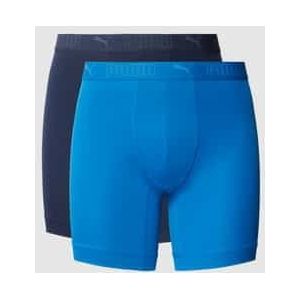 Boxershort met elastische band met logo in een set van 2 stuks, model 'Sport'