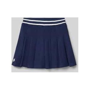 Regular fit plooirok in gebreide look