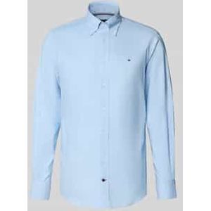 Regular fit zakelijk overhemd van puur katoen