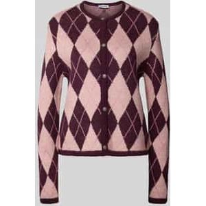 Cardigan met wol en ronde hals