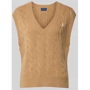 Gebreide spencer met kabelpatroon