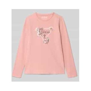 Shirt met lange mouwen en labeldetail