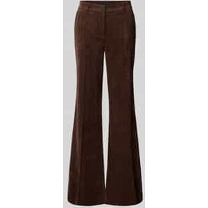 Wide leg broek met structuurmotief