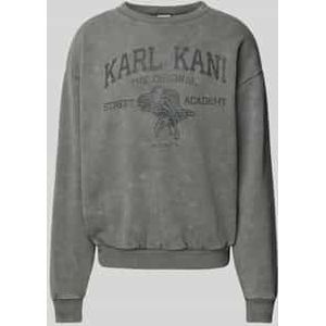 Sweatshirt met labelprint, model 'Kani Street Academy'