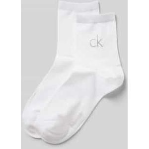 Sokken met labelprint in een set van 2 paar