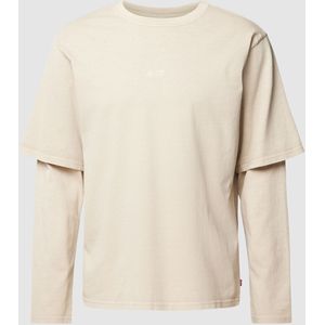 Shirt met lange mouwen in dubbele-laagjeslook, model 'TWOFER'