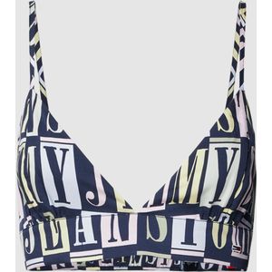 Bralette met all-over motief, model 'SPELLOUT'