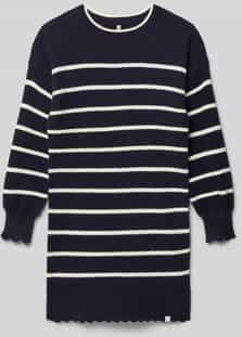 Only - IBI - Gebreide Jurk - Viscosemix - Regular Fit - Gestreept