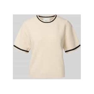 Gebreid shirt met ronde hals, model 'MAWINA'