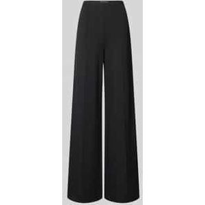 Wide leg stoffen broek met vaste persplooien