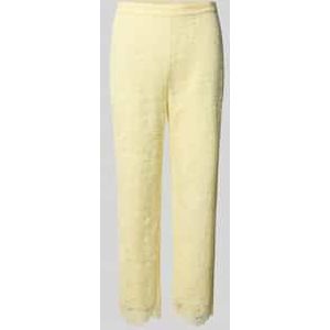 Feminine fit stoffen broek met etskanteffect