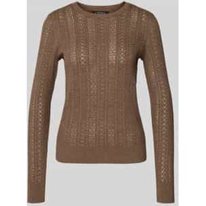 Gebreide pullover met ronde hals, model 'SHAVONNE'