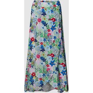 Midirok met all-over bloemenmotief