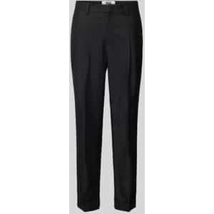 Straight leg pantalon met bandplooien
