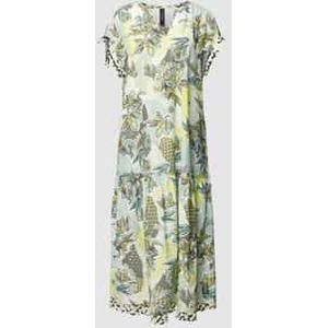 Midi-jurk met all-over bloemenmotief