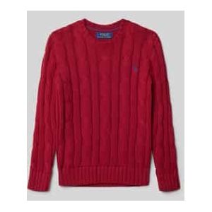 Gebreide pullover met ribboorden