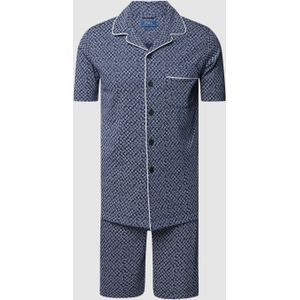 Pyjama met all-over motief, model 'PIPING'