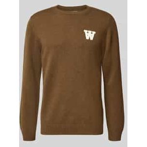 Gebreide pullover van lamswol, model 'Tay'