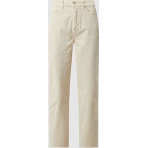 Modern straight fit corduroy broek met modal