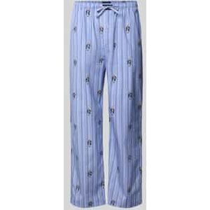 Polo Ralph Lauren - Pyjama Broek - Lichtblauw - Katoen - Gestreept