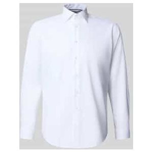 Regular fit zakelijk overhemd met kentkraag