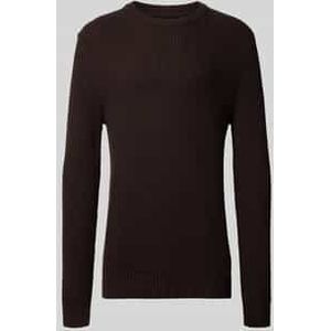 Gebreide pullover met ronde hals