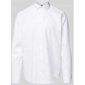 Regular fit zakelijk overhemd van fijn twill