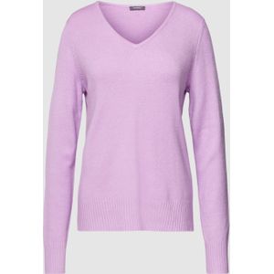 Gebreide pullover met V-hals