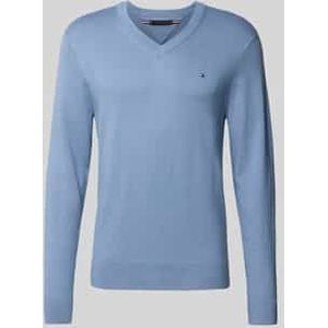 Tommy Hilfiger - Regular Fit - Pullover - Mêlee - Mix van Katoen en Kasjmier