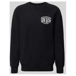 Sweatshirt met logo en ronde hals