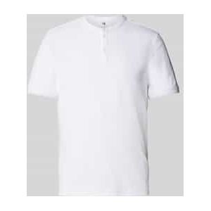 Slim fit poloshirt met ronde hals, model 'LANO'