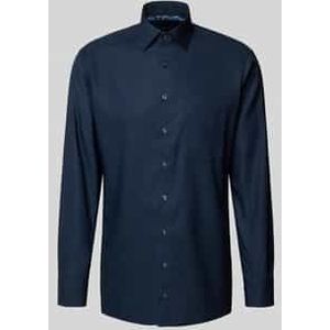 OLYMP - Luxor - Overhemd - Kobaltblauw - Modern Fit