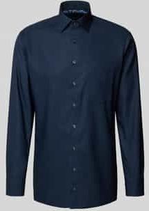 OLYMP - Luxor - Overhemd - Kobaltblauw - Modern Fit