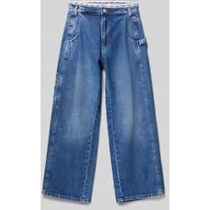 Straight fit jeans van puur katoen